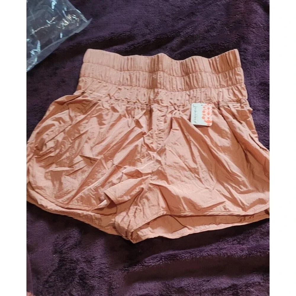 NEW wTag-FREE PEOPLE‎ Movement Terra Cott Shorts L